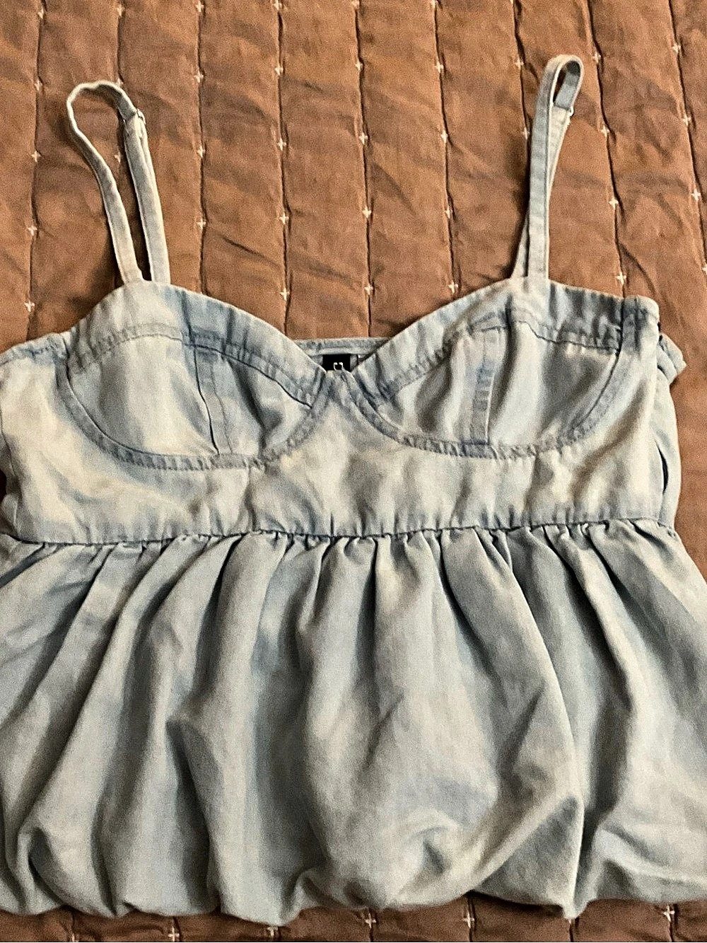H&M Cotton Camisole in Blue Size XS Like New